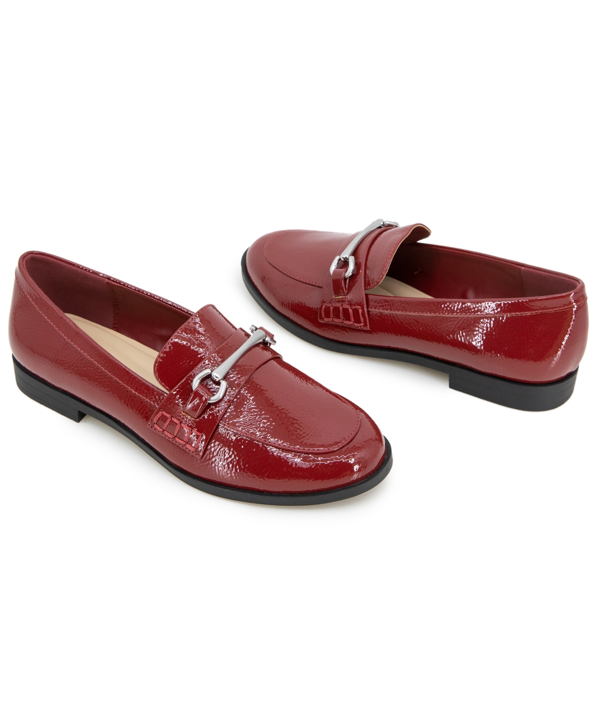 Kenneth Cole Reaction Kenneth Cole Women's Great Slip-on Loafers In Rio Red Patent