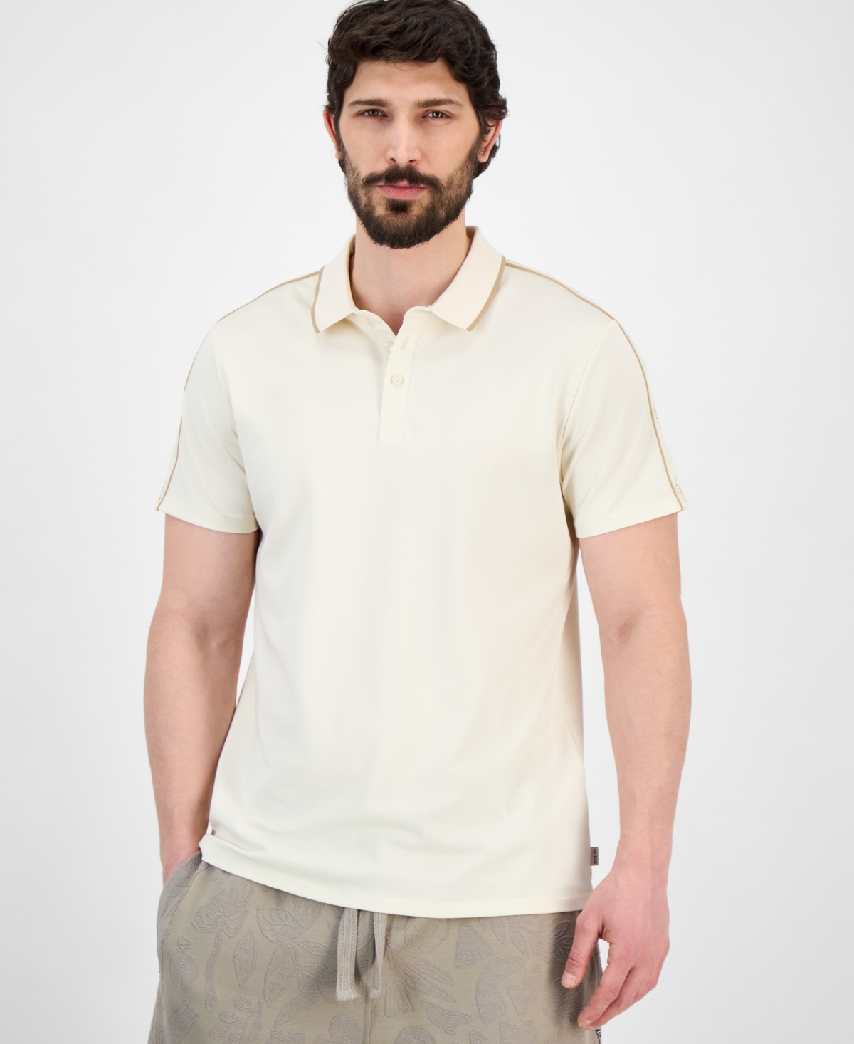 Men's Quattro Crest Short Sleeve Polo Shirt - Silk Blue
