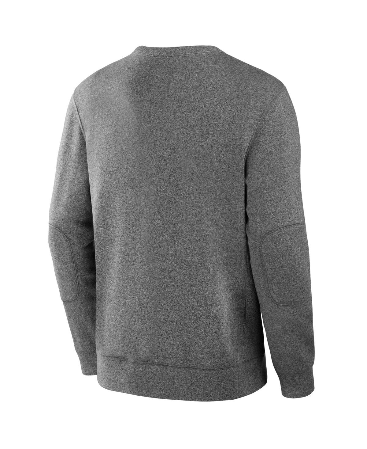 Fanatics Men's Heather Gray Tampa Bay Buccaneers Loop Terry Pullover Sweatshirt In Heather Gray