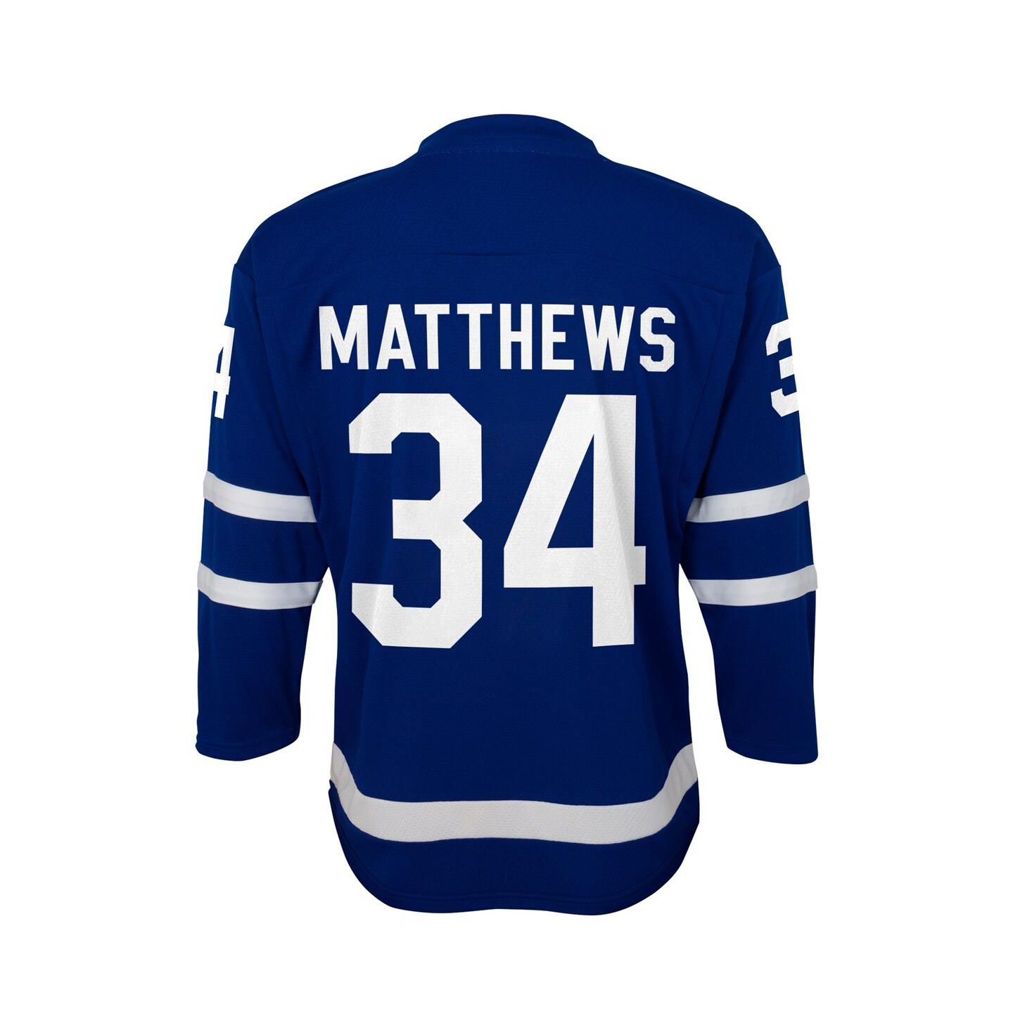 Детский топ Outerstuff Auston Matthews Blue Toronto Maple Leaf's Replica Player Jersey — фото 3
