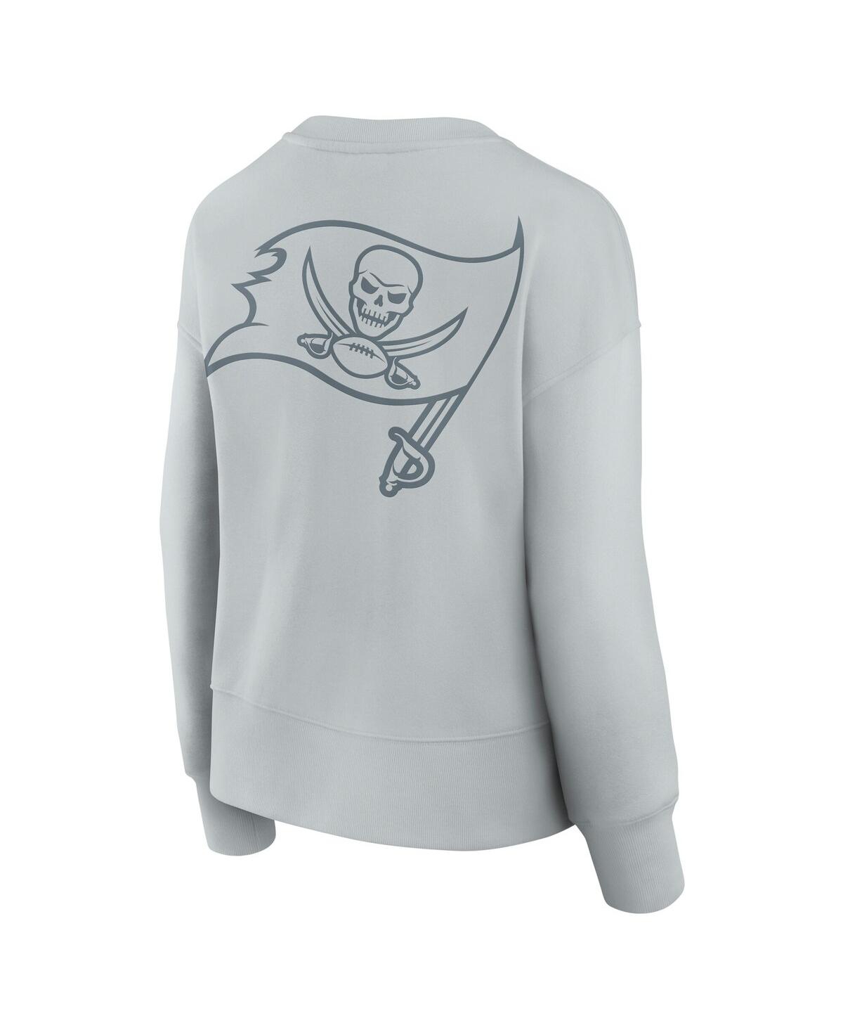 Fanatics Women's Gray Tampa Bay Buccaneers Elements Pullover Sweatshirt In Gray
