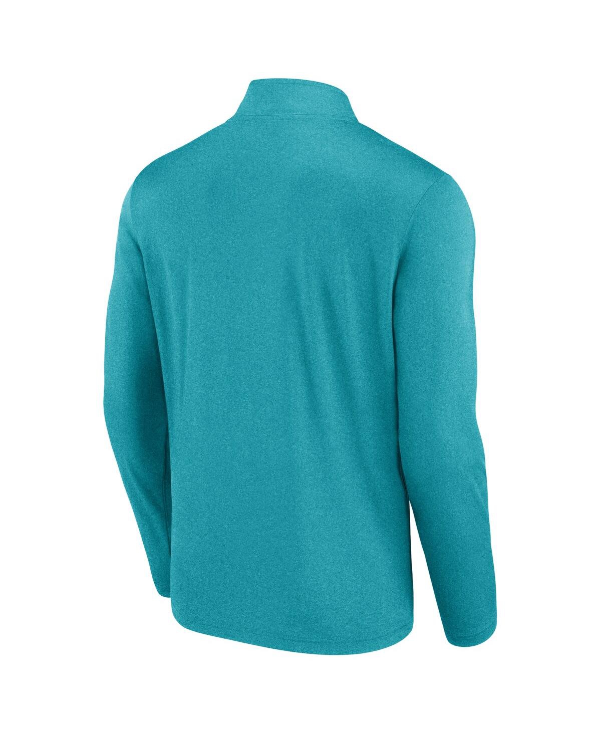 Fanatics Men's Aqua Miami Dolphins Head-to-head Quarter-zip Top In Aqua