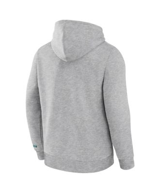 Men's Heather Gray Miami Dolphins Legacy Fleece Pullover Hoodie