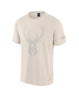 Men's Cream Milwaukee Bucks Elements Iconic T-Shirt