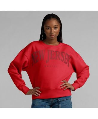 Women's Red New Jersey Devils Elements Flow Pullover Sweatshirt