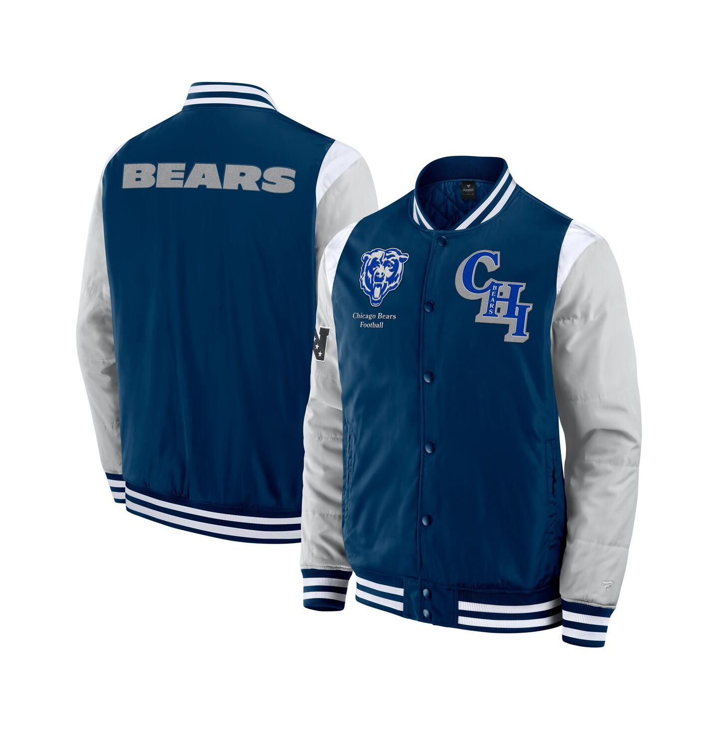Куртка Fanatics Navy Chicago Bears Elements Elite Full-Snap — фото 1