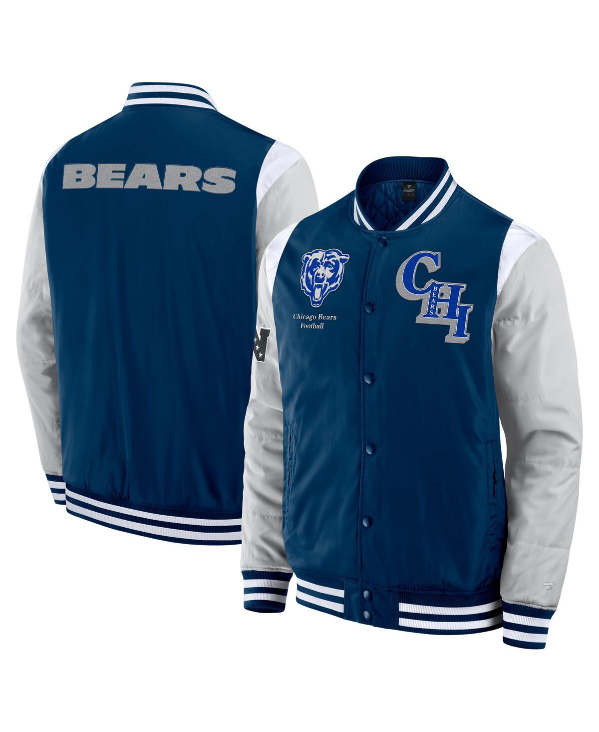 Fanatics Men's And Women's Navy Chicago Bears Elements Elite Full-snap Jacket In Navy