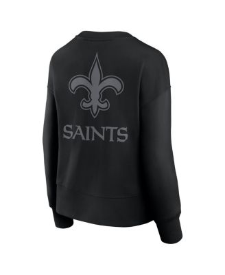 Women's Black New Orleans Saints Elements Pullover Sweatshirt