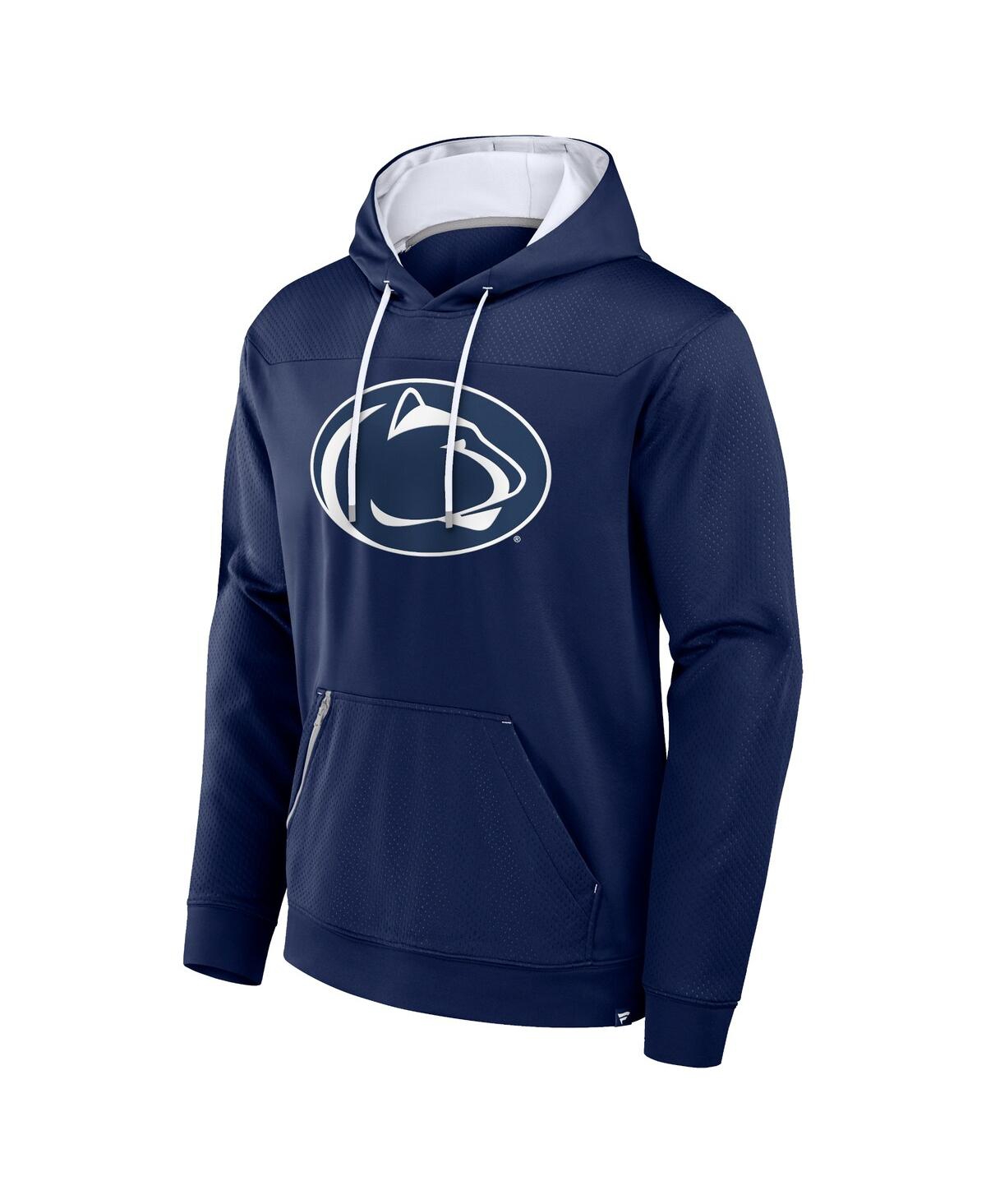Fanatics Men's Navy Penn State Nittany Lions Defender Dot Faded Primary Pullover Hoodie In Navy
