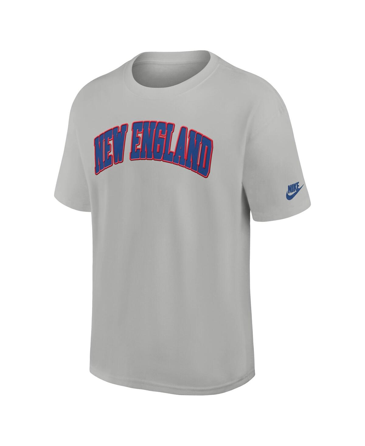 Nike New England Patriots Rewind Statement Max90  Men's Nfl T-shirt In Silver