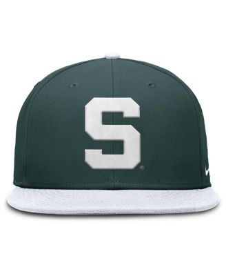 Men's Green/White Michigan State Spartans Two-Tone Primetime Performance Fitted Hat