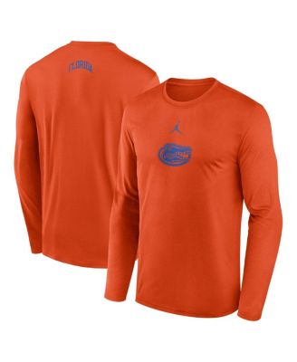 Jordan - Men's Orange Florida Gators On-Court Basketball Shootaround Performance Long Sleeve T-Shirt