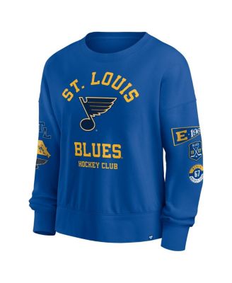 Women's Blue St. Louis Blues Go Team Pullover Sweatshirt