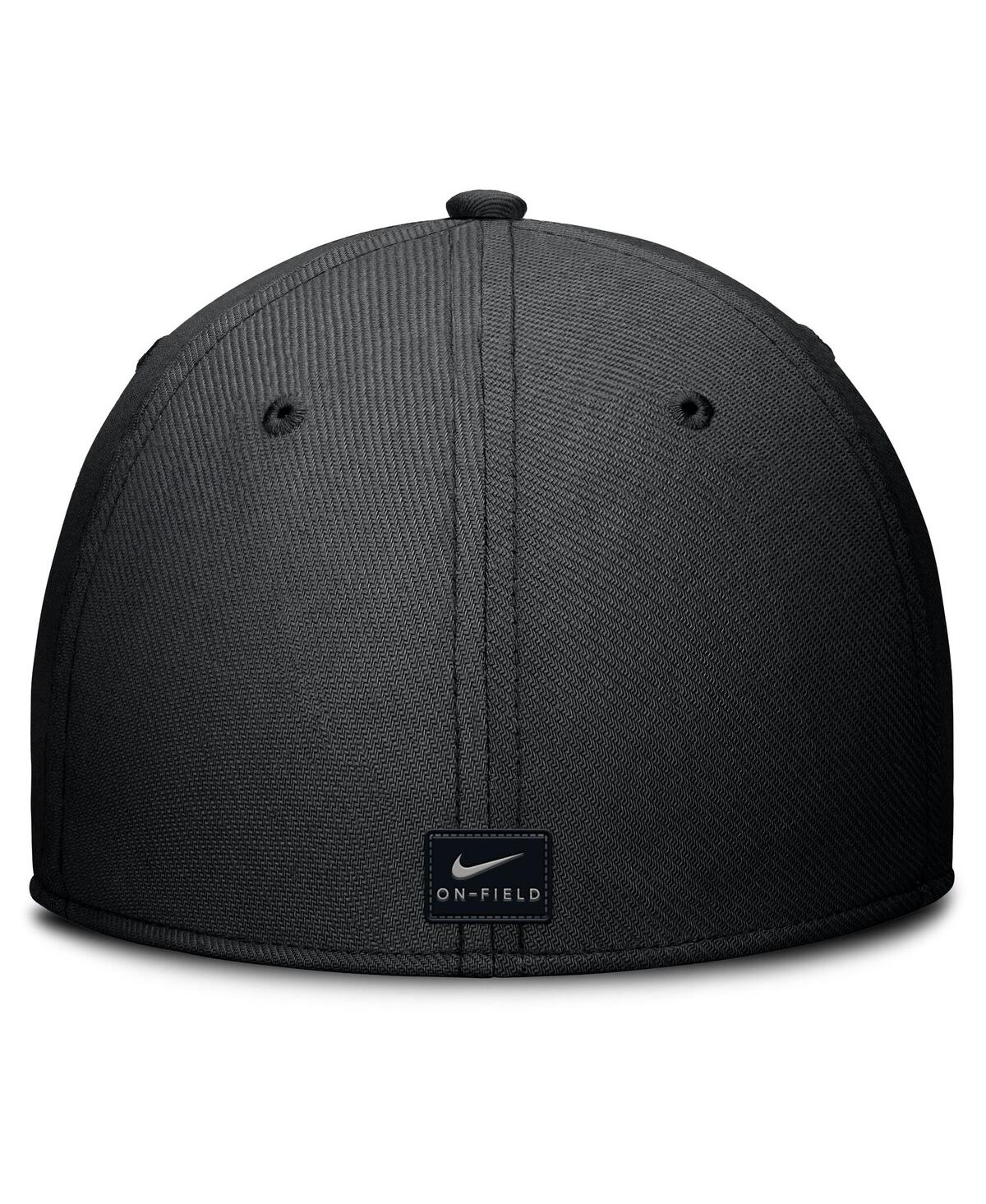 JORDAN MEN'S BLACK/CAMO MICHIGAN WOLVERINES 2024 MILITARY APPRECIATION RISE SWOOSH PERFORMANCE FLEX HAT 
