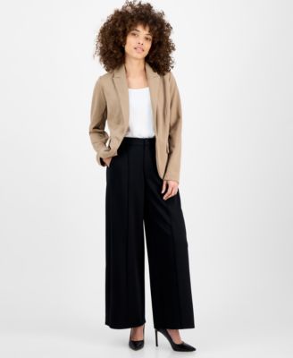 Petite Peak-Lapel Open-Front Blazer, Exclusively at Macy's
