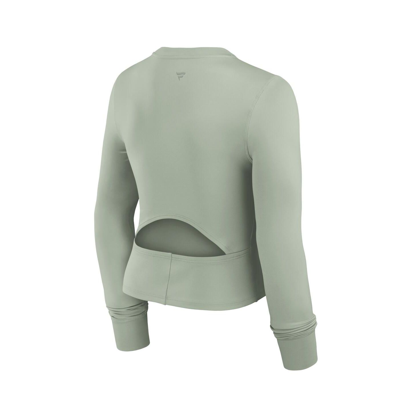 Женский топ Fanatics Green Green Bay Packers Studio Fitted Long Sleeve Gym — фото 2