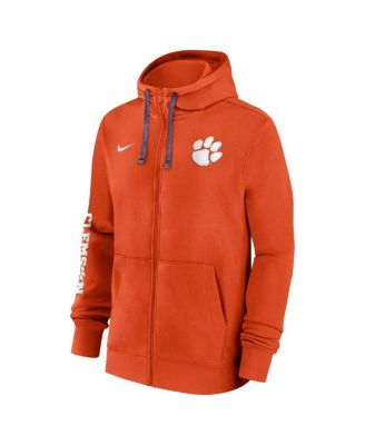 Men's Orange Clemson Tigers 2024 Sideline Full-Zip Hoodie