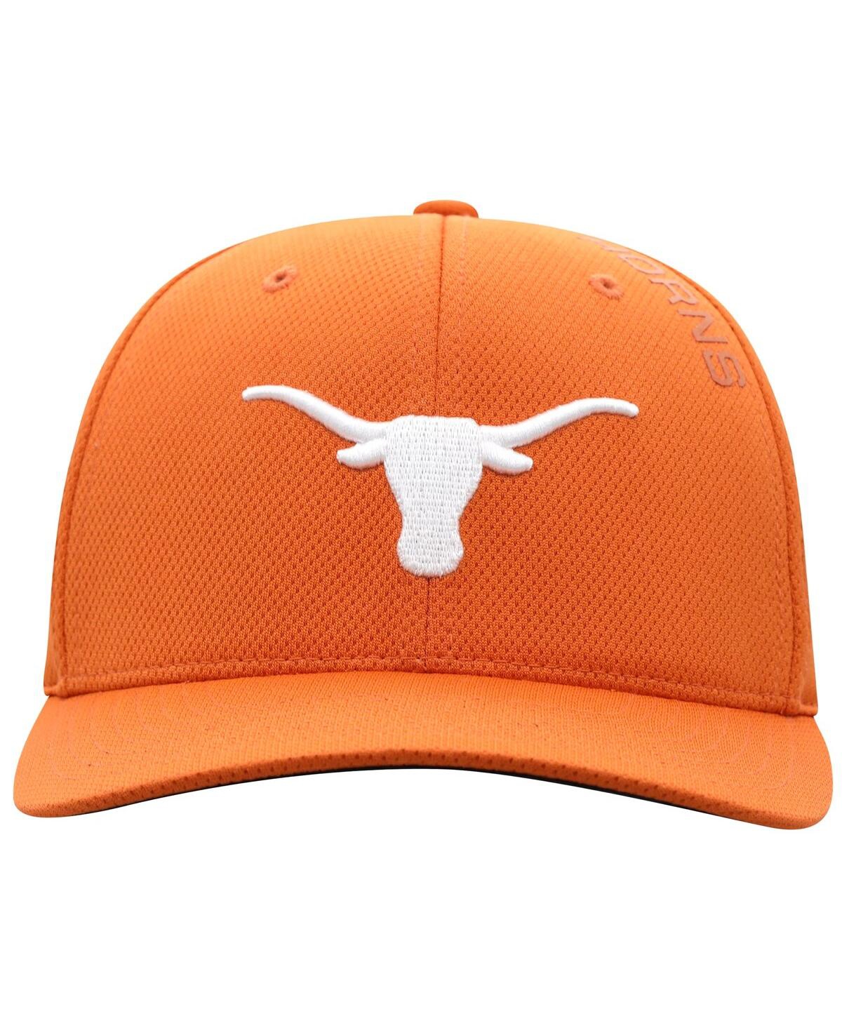 Top Of The World Men's Texas Orange Texas Longhorns Reflex 2.0 Flex Fit Hat In Burnt Orange