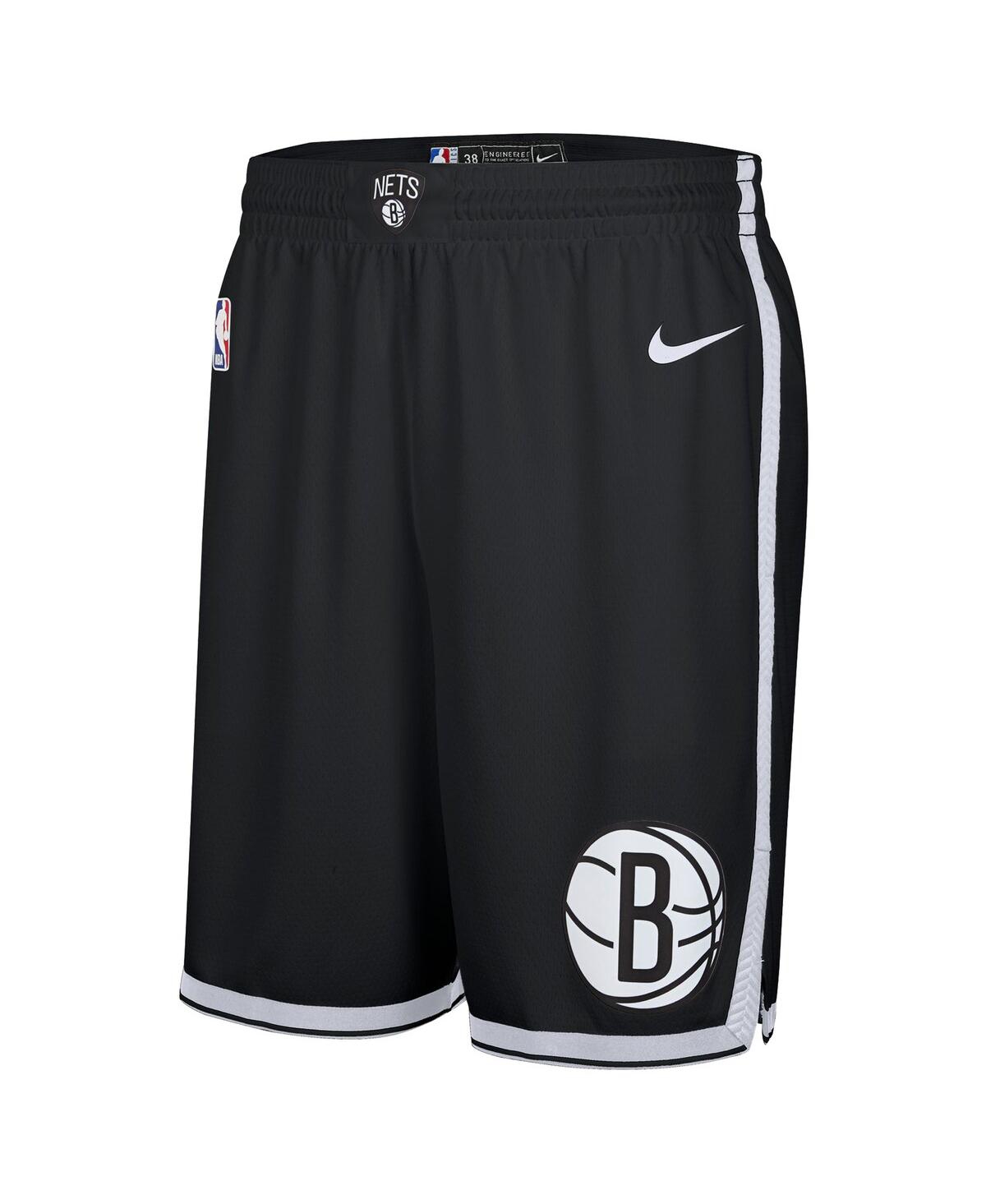Nike Brooklyn Nets 2024/25 Swingman Icon Edition  Men's Dri-fit Nba Replica Shorts In Black