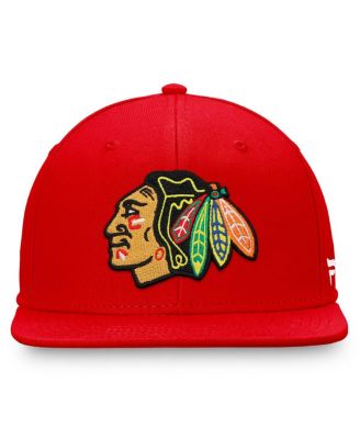 Men's Red Chicago Blackhawks Core Primary Logo Snapback Hat