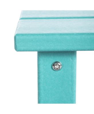 Kids 3-Piece Outdoor HDPE Adirondack Chairs With Square Side Table Set