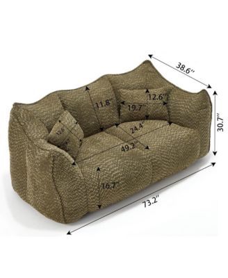 Bean Bag Chair for Adults, Cozy Chenille Sofa, Perfect for Gaming, Reading, and Relaxing