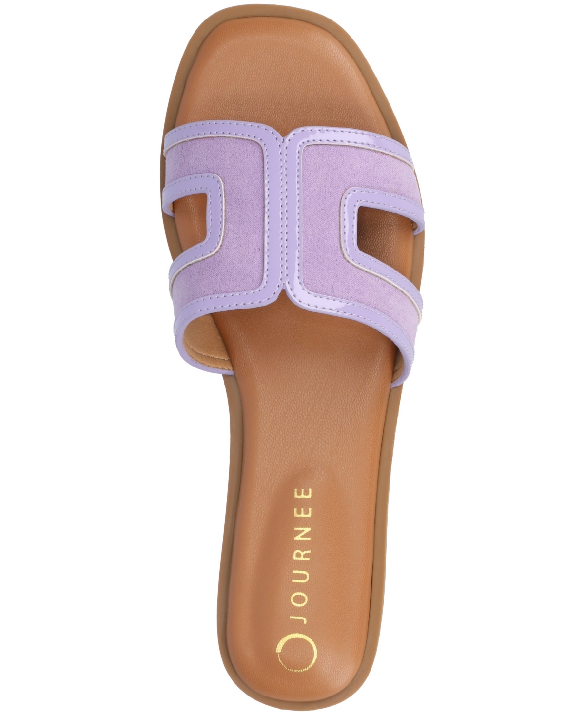 Shop Journee Collection Women's Primah Slide Flat Sandals In Lilac