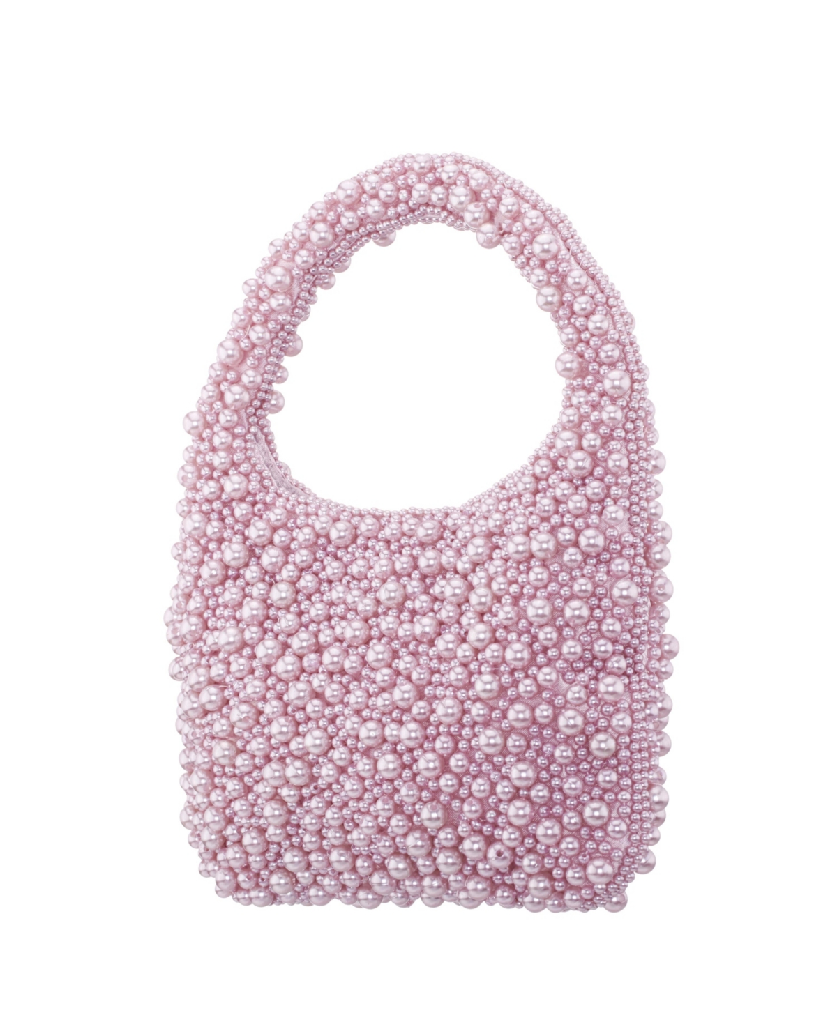 Shop Nina All Over Beaded Hobo Bag In Icy Pink