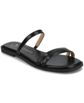 Journee Collection - Collection Women's Brisa Multi Strap Slip On Flat Sandals