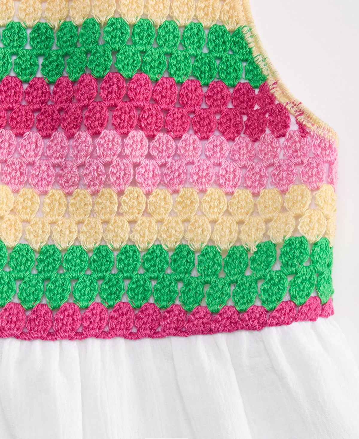 Epic Threads Kid Girl Cotton Multi Crochet Swing Tank Top, Exclusively At Macy's In Bright Whi