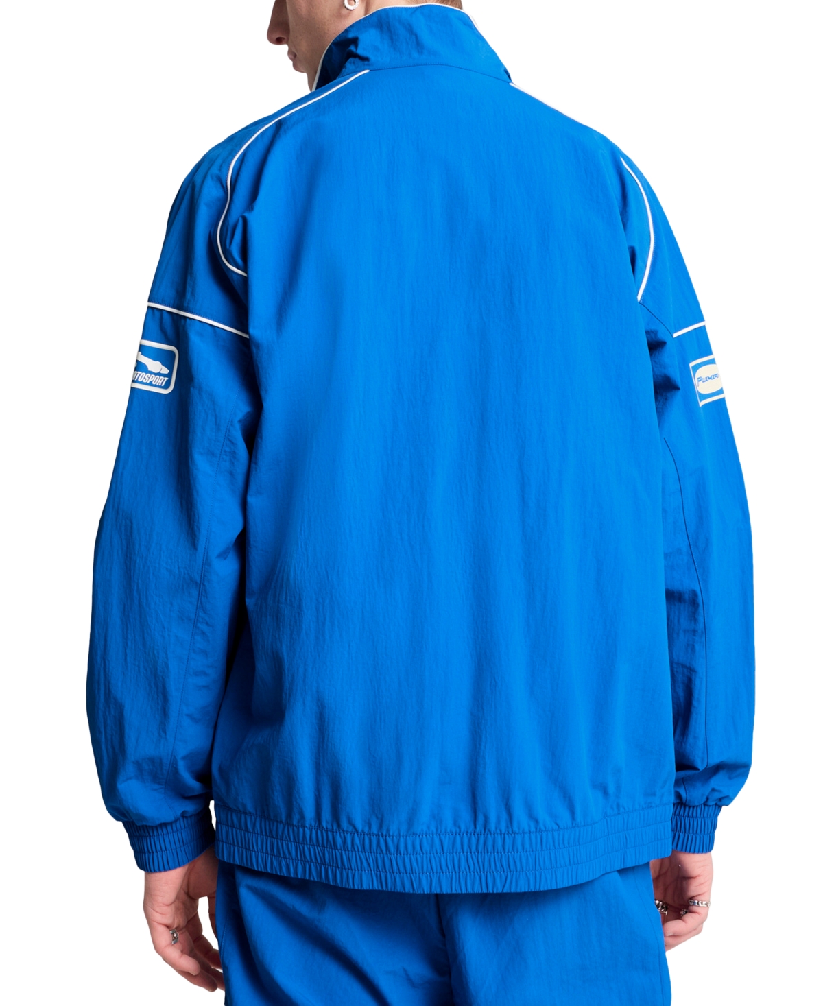 Puma Relaxed Speed Driver Series Graphic Track Jacket In Blue