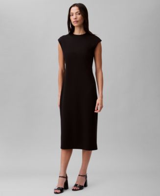 calvin klein ponte knit dress Women's Shift Summer Formal Maxi Dress