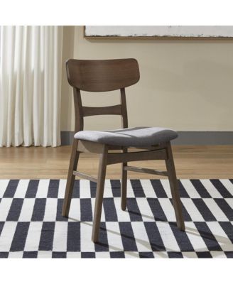 Liberty Furniture Panel Back Side Chair- Grey (RTA)- Set of 2 Contemporary Brown