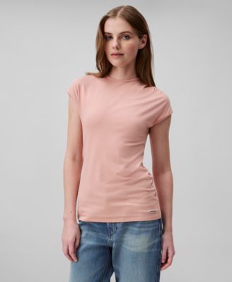 Calvin Klein - Women's Slim-Fit Matte Jersey Crewneck Tee