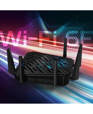 Predator Connect W6 Wi-Fi 6E Gaming Router | Hybrid QoS Compatible with Intel Killer Prioritization Engine | Tri-Band AXE7800 2.4GHz/5GHz/6GHz | Gigabit Router | Lifetime Internet Security