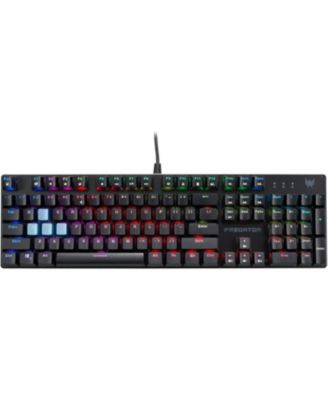 Predator Aethon 303 Wired Gaming Keyboard-Kailh Blue Mechanical Switches|RGB Illuminated Keyboard|12 Backlight Effects|5 Pre-Set Gaming Modes & 3 Sidelight Effects|100% Anti-Ghosting,(Pack of 1)