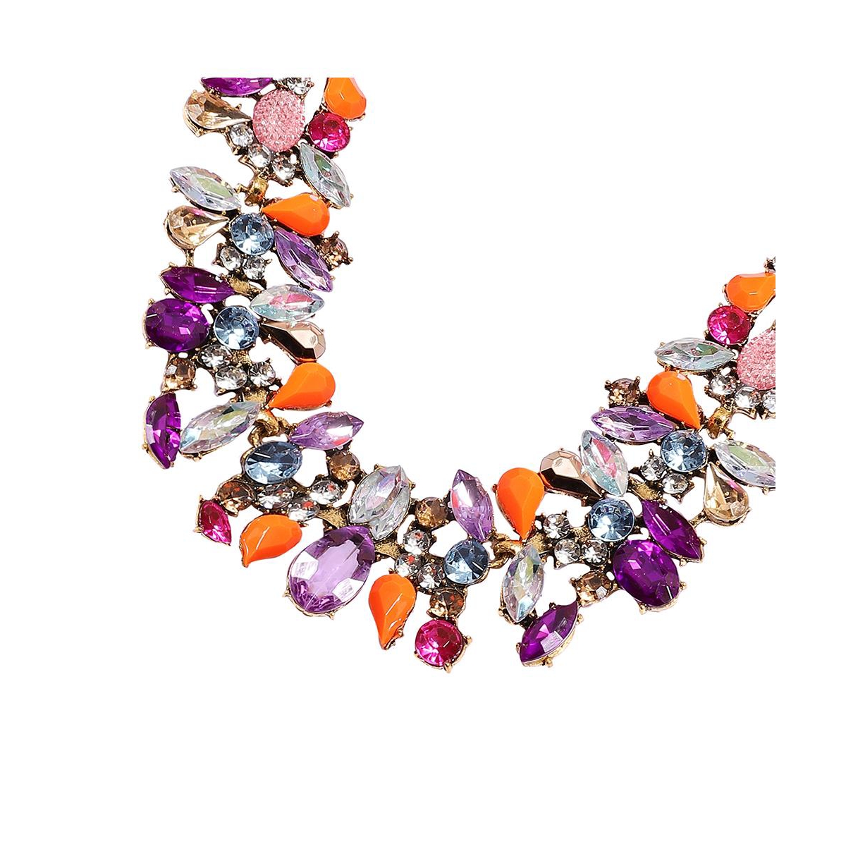 Sohi Party Statement Necklace In Gold