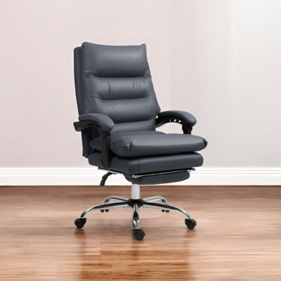 Massage Office Chair with Lumbar Support and Reclining Function