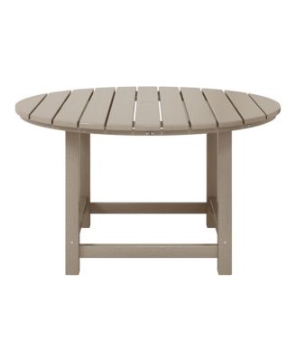 Kids Outdoor Patio Furniture HDPE 38" Wide Round Dining Table