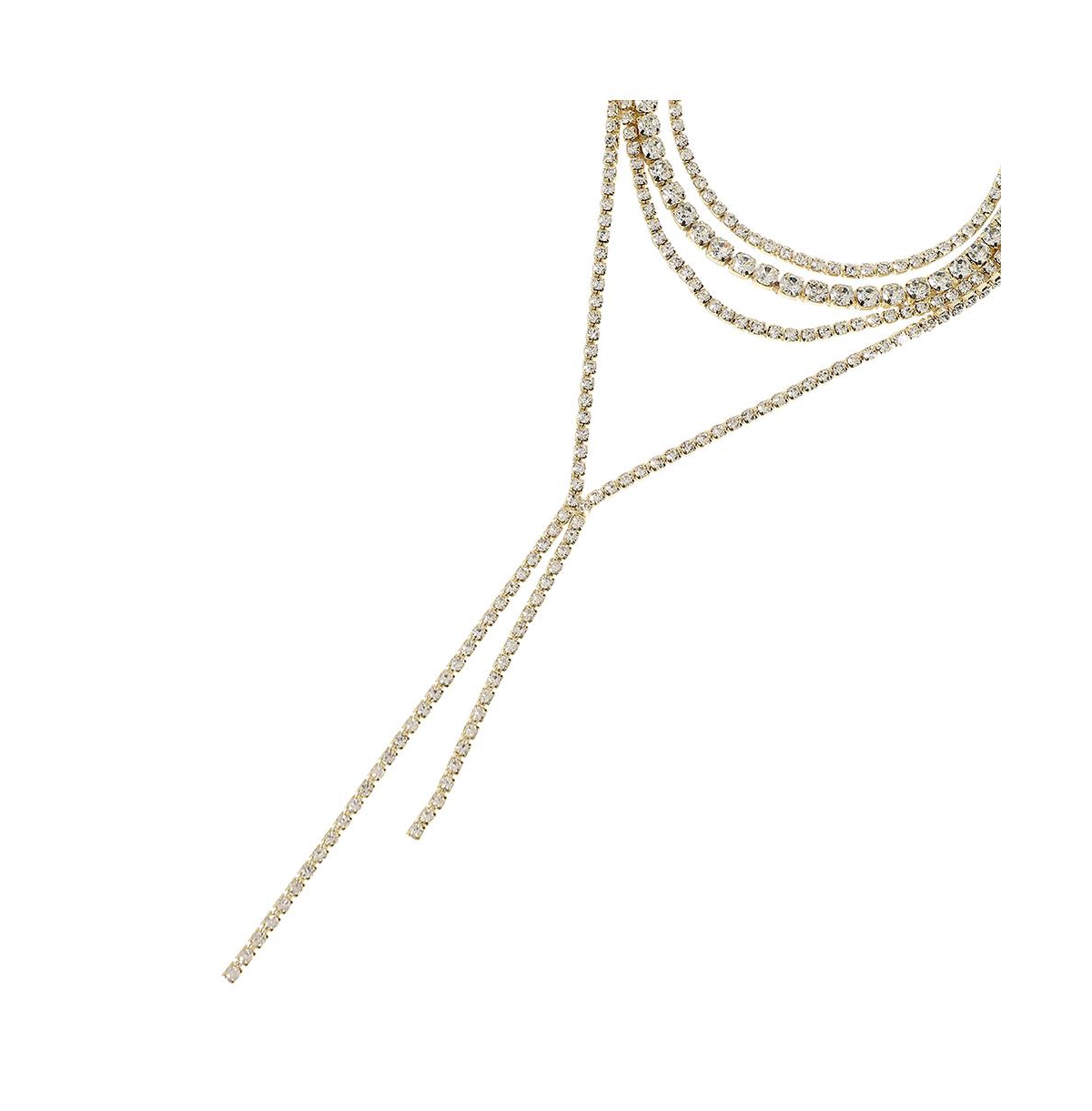 Sohi Equilibrium Jewel Necklace In Silver