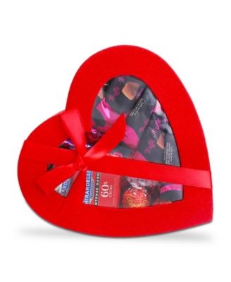 Red Heart Shaped Box of Chocolates Gift Box, 9 Items