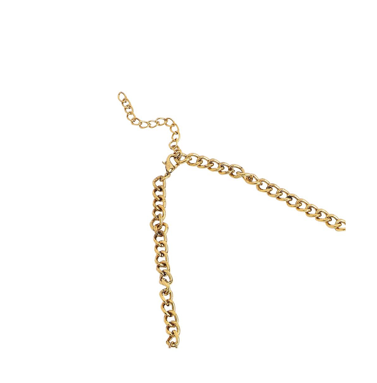Sohi Party Statement Necklace In Silver