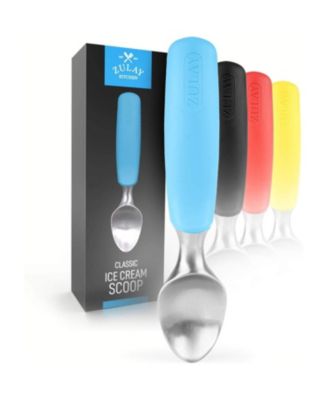 Heavy Duty Ice Cream Scoop - Stainless Steel Ice Cream Scooper With Non-Slip Rubber Grip