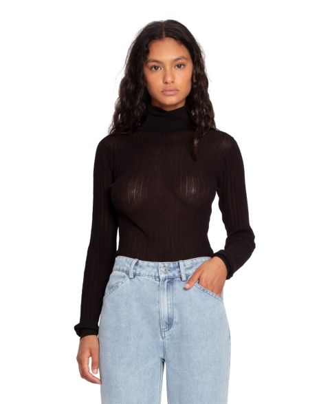Belle & Bloom Women's Brooklyn Knitted Turtleneck, цвет: Чёрный