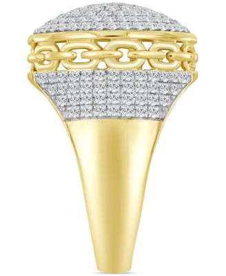Men's Diamond Circle Cluster Ring (1-1/2 ct. t,w.) in 10k Gold