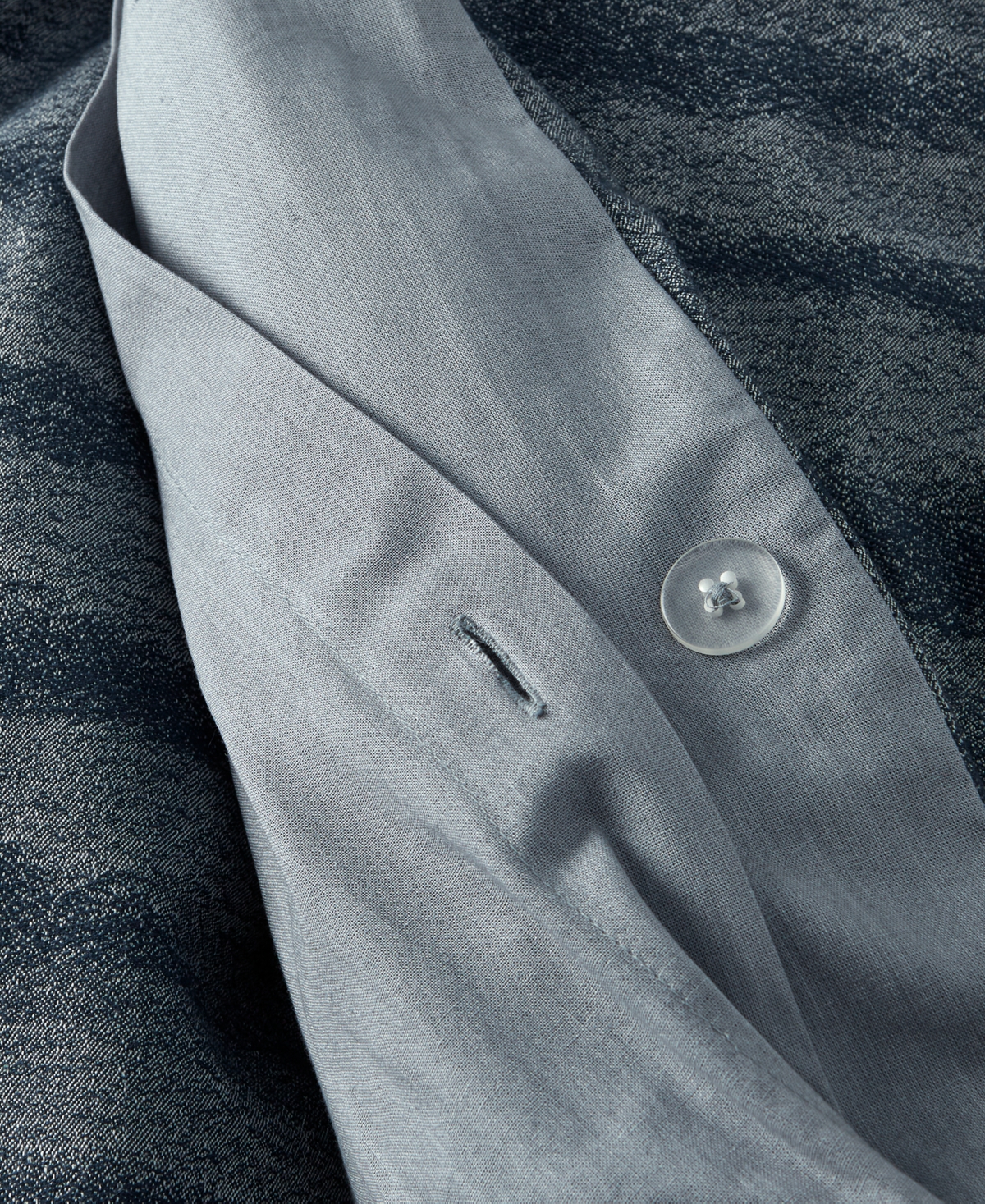 Oake Indigo Stripe 3-Pc. Duvet Cover Set, Full/Queen, Exclusively at Macy's