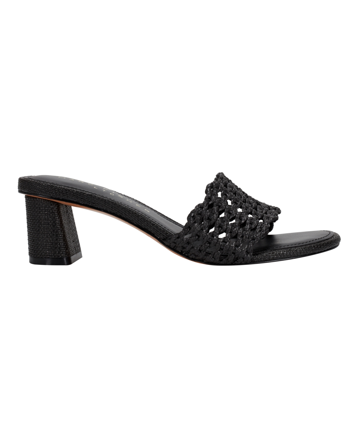 Marc Fisher Ltd Women's Jazmine Woven Slip-on Sandals In Black