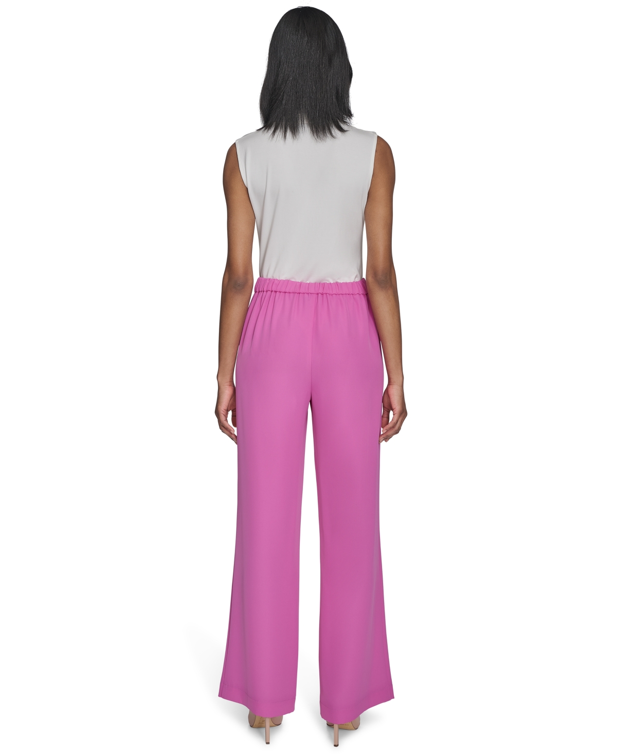 HALSTON WOMEN'S HIGH-RISE WIDE-LEG PULL-ON PANTS 