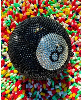 The Magic 8 Ball Rhinestone Clutch Purse
