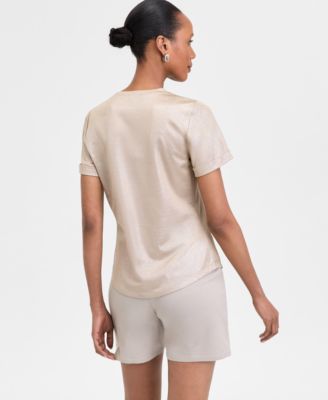 Women's Foil T-Shirt, Exclusively at Macy's